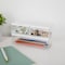 Martha Stewart Brody Clear Plastic Storage Organizer Bins W/ White Engineered Wood Lids, SM-x2/MED-x1 BE-PB3316-WD-3-CL-WH-MS - alternate 1